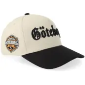 Hatstore - Beige adjustable Keps - Göteborg Blk 3d Script  Blank Stone/Black A-frame Adjustable @ Hatstore
