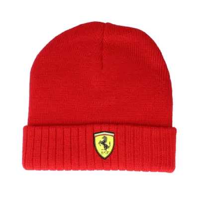 Formula One - Motor Röd cuff Beanie - Ferrari Sf Fw Bienie Red Cuff @ Hatstore