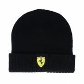 Formula One - Motor Svart cuff Beanie - Ferrari Sf Fw Bienie Black Cuff @ Hatstore