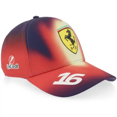 Formula One - Motor Röd adjustable Keps - Ferrari F1 26 Special Edition China Leclerc Red/Yellow/Purple Gradient A-frame @ Hatstore