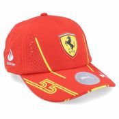 Formula One - Motor Röd adjustable Keps - Kids Ferrari F1 24 Puma Sainz Burnt Red Adjustable @ Hatstore