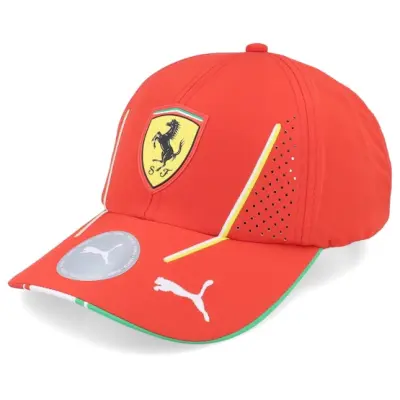 Formula One - Motor Röd adjustable Keps - Kids Ferrari F1 24 Puma Team Burnt Red Adjustable @ Hatstore