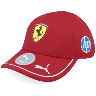Formula One - Motor Röd adjustable Keps - Kids Ferrari F1 25 Team Puma Dark Cherry Adjustable @ Hatstore