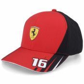 Formula One - Motor Röd adjustable Keps - Kids Ferrari Leclerc Lc Red/Black Adjustable @ Hatstore