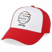 Formula One - Motor Röd adjustable Keps - Vettel Baseball Cap White/Red Adjustagble @ Hatstore