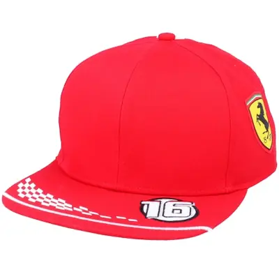 Formula One - Motor Röd snapback Keps - Ferrari Leclerc Cap Red Snapback @ Hatstore