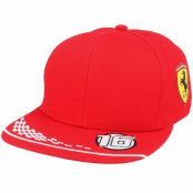 Formula One - Motor Röd snapback Keps - Kids Ferrari Leclerc Cap Red Snapback @ Hatstore