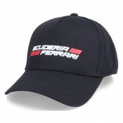 Formula One - Motor Svart adjustable Keps - Ferrari Scuderia Logo Cap Black Adjustable @ Hatstore