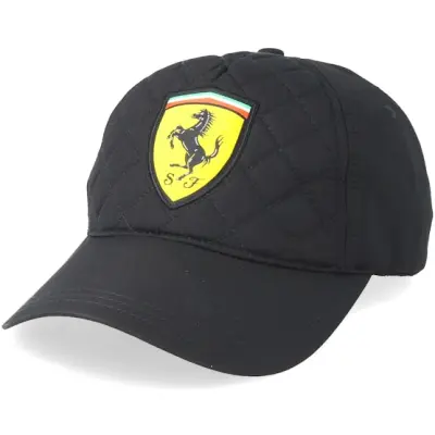 Formula One - Motor Svart adjustable Keps - Quilt Black Adjustable - Ferrari @ Hatstore
