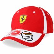 Keps Sebastian Vettel Red Adjustable - Ferrari - Röd Reglerbar