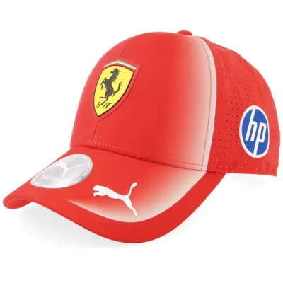 Puma - Motor Röd adjustable Keps - Kids Ferrari Scuderia Replica Team Cap Red Adjustable @ Hatstore