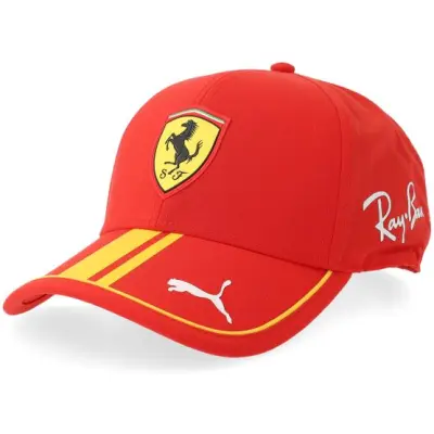 Puma - Motor Svart adjustable Keps - Ferrari Le Mans 26 Hypercar 51 Driver Red Adjustable @ Hatstore