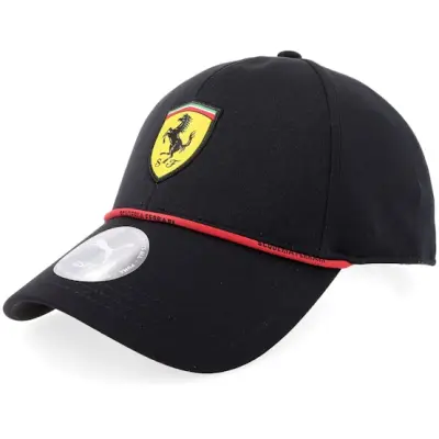 Puma - Motor Svart adjustable Keps - Ferrari Scuderia Fanwear Classic Cap Black Adjustable @ Hatstore