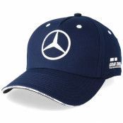 Formula One - Motor Blå adjustable Keps - Lewis Hamilton Silverstone Cap Navy Adjustable - Mercedes @ Hatstore