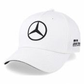 Keps Lewis Hamilton Drivers Cap White Adjustable - Mercedes - Vit Reglerbar
