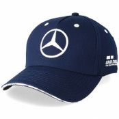 Keps Lewis Hamilton Silverstone Cap Navy Adjustable - Mercedes - Blå Reglerbar