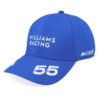 Formula One - Motor Blå adjustable Keps - Kids Williams Racing F1 25 Sainz New Era Blue A-frame Adjustable @ Hatstore