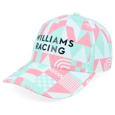 Formula One - Motor Grön adjustable Keps - Williams F1 25 Team Beach Miami Multicolor A-frame Adjustable @ Hatstore