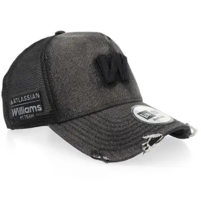 New Era - Motor Svart trucker Keps - Williams F1 26 New Wave Denim Black A-Frame Trucker @ Hatstore