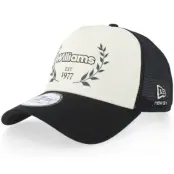 New Era - Motor Svart trucker Keps - Williams F1 26 Traditional White/Black A-Frame Trucker @ Hatstore