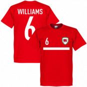 Wales T-shirt Team Williams 6 Röd M