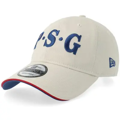 New Era - Football Beige adjustable Keps - Paris Saint-Germain 86 9TWENTY Ivory Adjustable @ Hatstore
