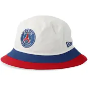 New Era - Football Vit bucket Hatt - Paris Saint-Germain 86 White/Royal/Red Bucket @ Hatstore