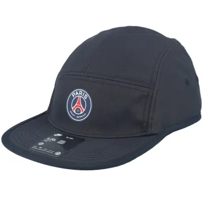 Nike - Football Svart 5panel Keps - Paris Saint-Germain Fly Black/White 5-panel @ Hatstore