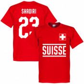 Schweiz T-shirt Shaqiri 23 Team Röd L