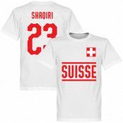 Schweiz T-shirt Shaqiri 23 Team Vit XXL