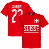 Schweiz T-shirt Shaqiri Team Röd M