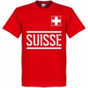 Schweiz T-shirt Team Röd L