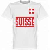 Schweiz T-shirt Team Vit 5XL