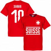 Schweiz T-shirt Xhaka 10 Team Röd XL
