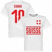 Schweiz T-shirt Xhaka 10 Team Vit 5XL
