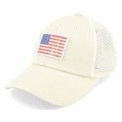 American Needle - Beige trucker Keps - Usa Ballpark Mesh Stone/Ivory Trucker @ Hatstore