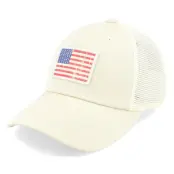 American Needle - Beige trucker Keps - Usa Ballpark Mesh Stone/Ivory Trucker @ Hatstore