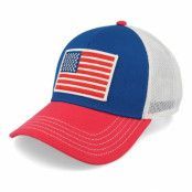 American Needle - Blå trucker Keps - USA Valin Blue/Red Trucker @ Hatstore