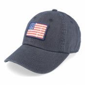 American Needle - Blå unconstructed Keps - USA Ballpark Patch Peace Navy Dad Cap @ Hatstore