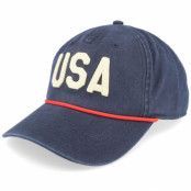 American Needle - Blå unconstructed Keps - USA Coast Navy Dad Cap @ Hatstore