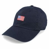 American Needle - Blå unconstructed Keps - USA Micro Slouch Navy Dad Cap @ Hatstore