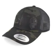 Army Head - Camo trucker Keps - Army Skull Usa Multicam Black Trucker @ Hatstore