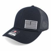 Army Head - Svart trucker Keps - Usa Black/White Trucker @ Hatstore