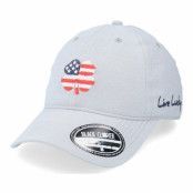 Black Clover - Grå unconstructed Keps - USA Cloud/USA Dad Cap @ Hatstore