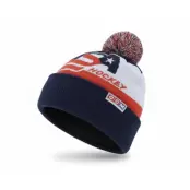 CCM - Blå pom Beanie - Flag Team Usa Knit Navy  Pom @ Hatstore