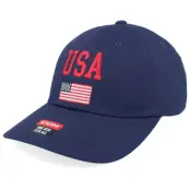 CCM - Blå unconstructed Keps - Flag Cap Team Usa Ad Navy Dad Cap @ Hatstore
