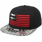 GUNS n SKULLS - Svart snapback Keps - M16 USA Paisley Black Snapback @ Hatstore