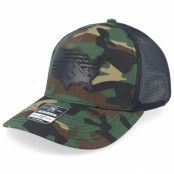 Iconic - Camo trucker Keps - Usa Map Flag Black Patch Camo/Black Trucker @ Hatstore