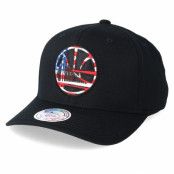 Keps Golden State Warriors USA Logo 110 Black Adjustable - Mitchell & Ness - Svart Reglerbar