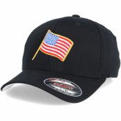 Keps Stars And Stripes USA Black Flexfit - Iconic - Svart Flexfit